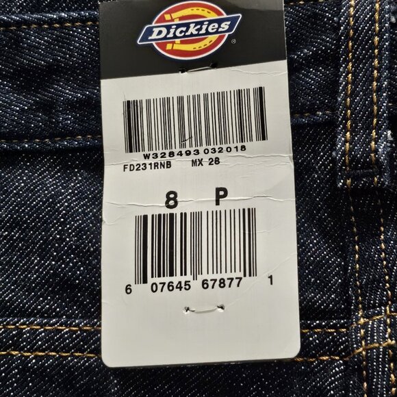 2/$30 Dickies Womens 5 Pocket Relaxed Fit Jeans Size 8P NWT - Picture 7 of 8